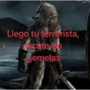 Llego tu terrorista, sacate les gemelas