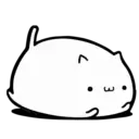 White Animated Cat 7