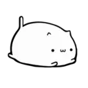 White Animated Cat 5