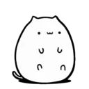 White Animated Cat 3