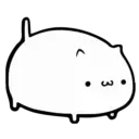 White Animated Cat 13