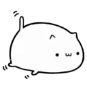 White Animated Cat 2
