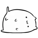 White Animated Cat 4