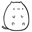 White Animated Cat 11