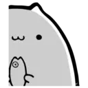White Animated Cat 9