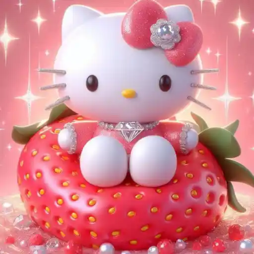 Hello Kitty en Fresas💞1🇵🇪Clásica 28