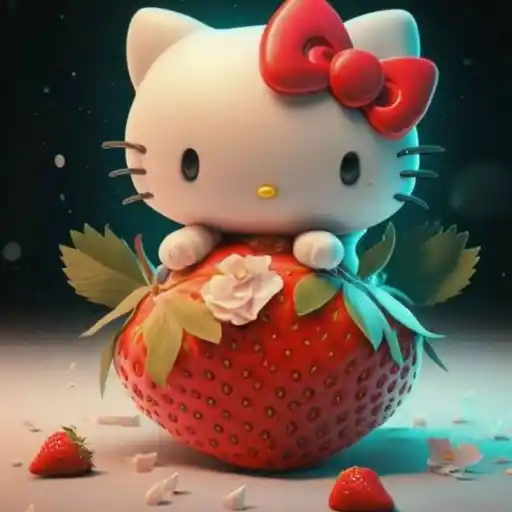 Hello Kitty en Fresas💞1🇵🇪Clásica 13