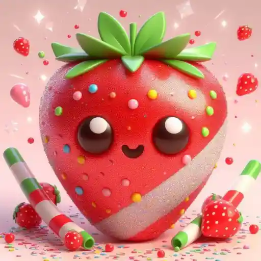 Hello Kitty en Fresas💞1🇵🇪Clásica 7