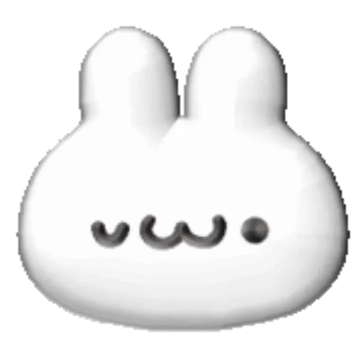White bunny 3D emojis🐇 MOV 11