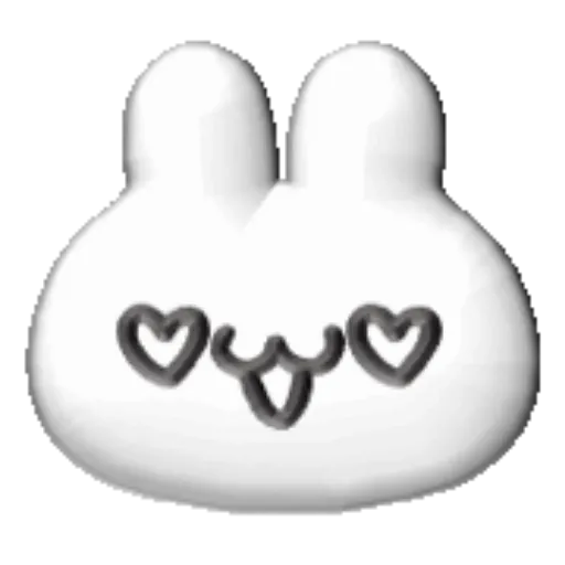 White bunny 3D emojis🐇 MOV 24