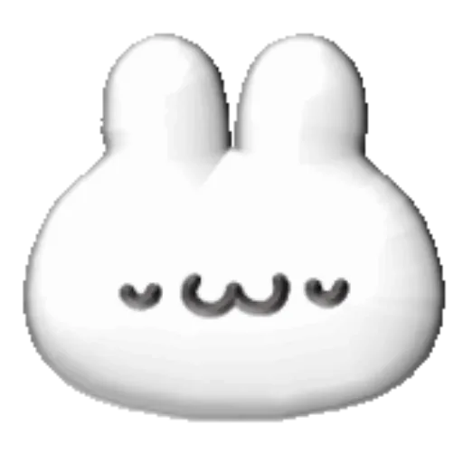 White bunny 3D emojis🐇 MOV 8