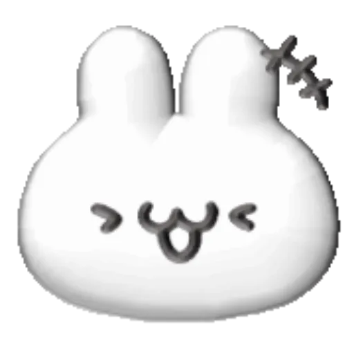 White bunny 3D emojis🐇 MOV 21