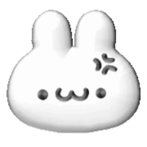 White bunny 3D emojis🐇 MOV 2