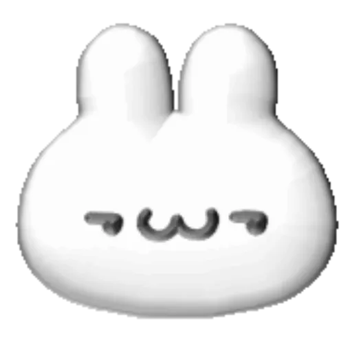 White bunny 3D emojis🐇 MOV 29