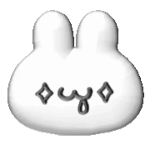 White bunny 3D emojis🐇 MOV 23