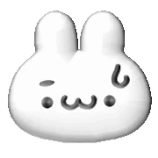 White bunny 3D emojis🐇 MOV 20