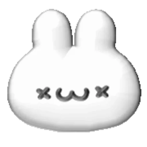 White bunny 3D emojis🐇 MOV 1