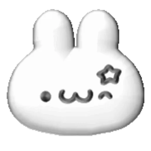 White bunny 3D emojis🐇 MOV 9