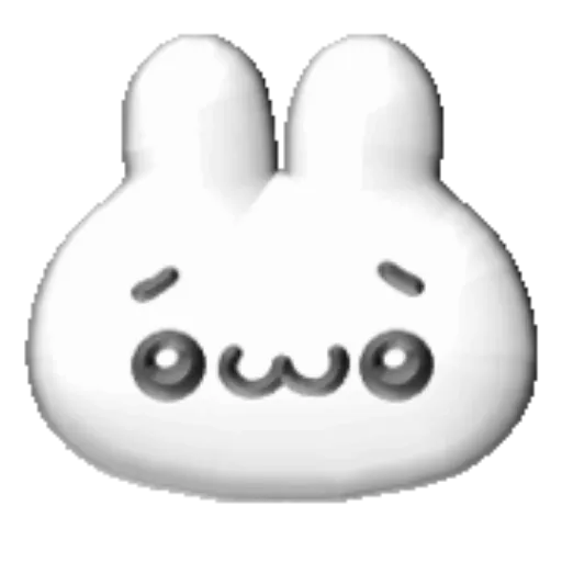 White bunny 3D emojis🐇 MOV 25