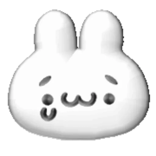 White bunny 3D emojis🐇 MOV 13