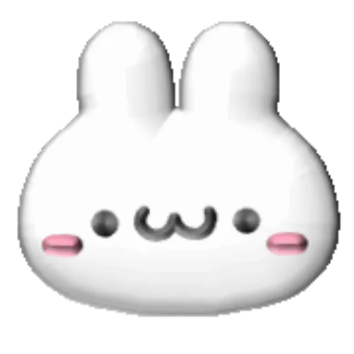 White bunny 3D emojis🐇 MOV 28