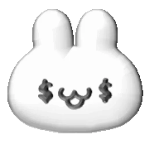 White bunny 3D emojis🐇 MOV 6