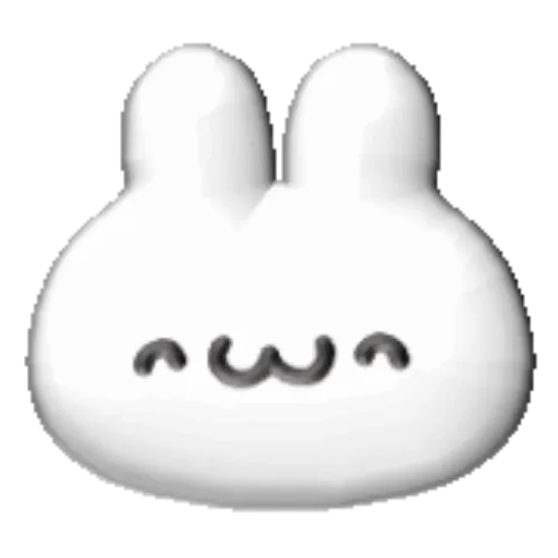 White bunny 3D emojis🐇 MOV 12