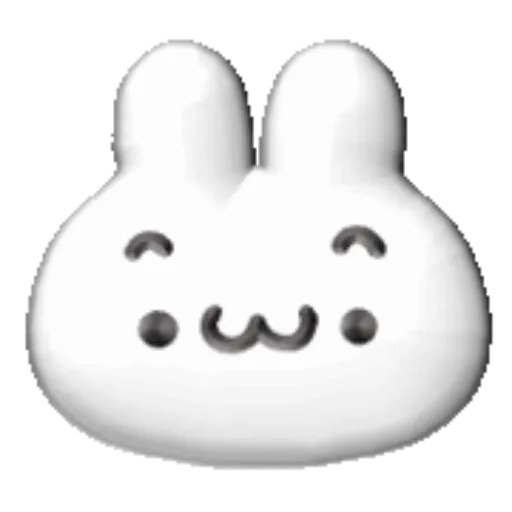 White bunny 3D emojis🐇 MOV 15