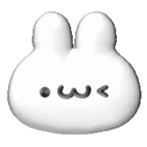 White bunny 3D emojis🐇 MOV 27
