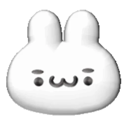 White bunny 3D emojis🐇 MOV 5