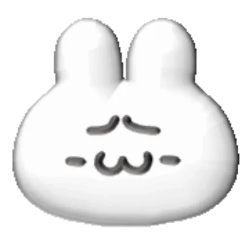 White bunny 3D emojis🐇 MOV 4