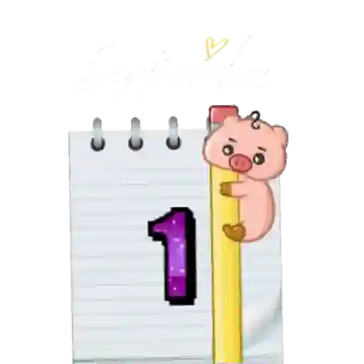 calendario #2 🗓️ septiembre🐷 8