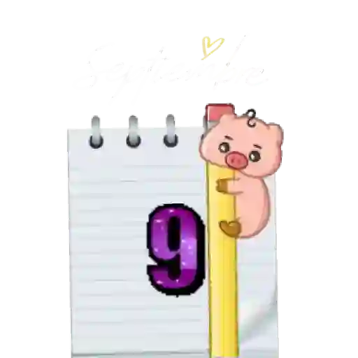 calendario #2 🗓️ septiembre🐷 26