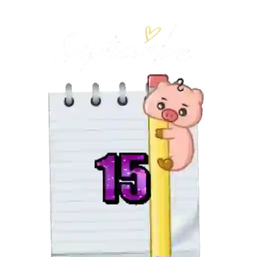 calendario #2 🗓️ septiembre🐷 10