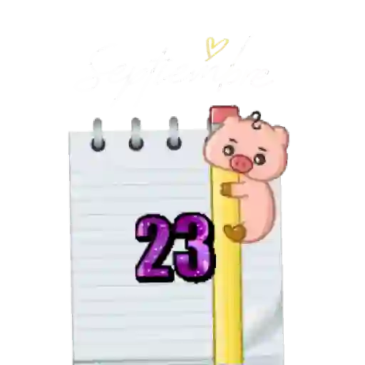 calendario #2 🗓️ septiembre🐷 5