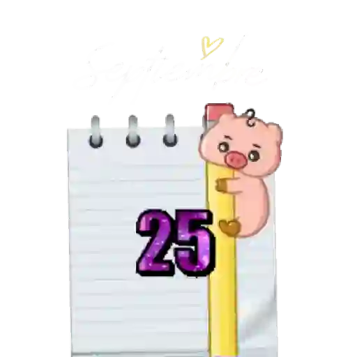 calendario #2 🗓️ septiembre🐷 6