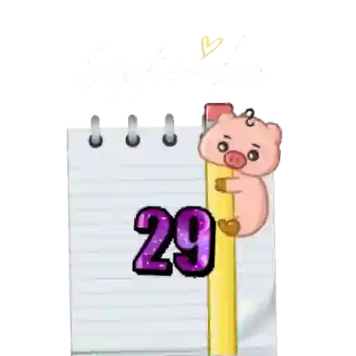 calendario #2 🗓️ septiembre🐷 25