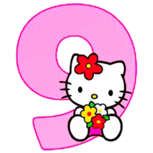HELLO KITTY NUMEROS 5