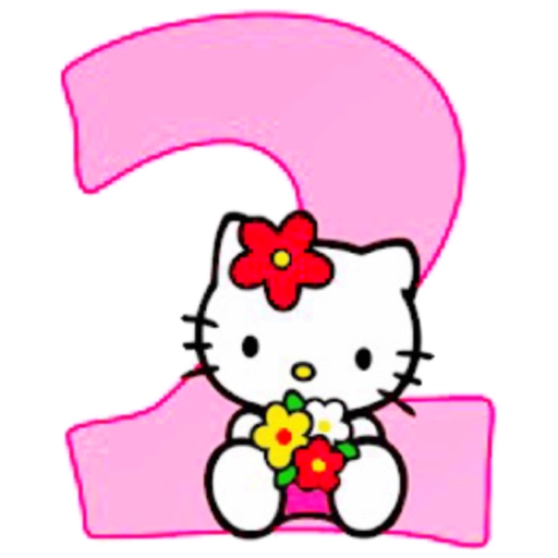 HELLO KITTY NUMEROS 10