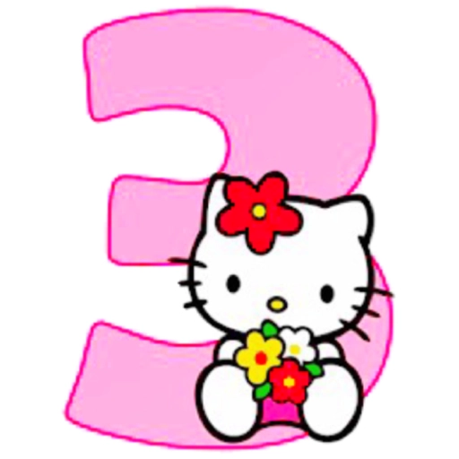 HELLO KITTY NUMEROS 2