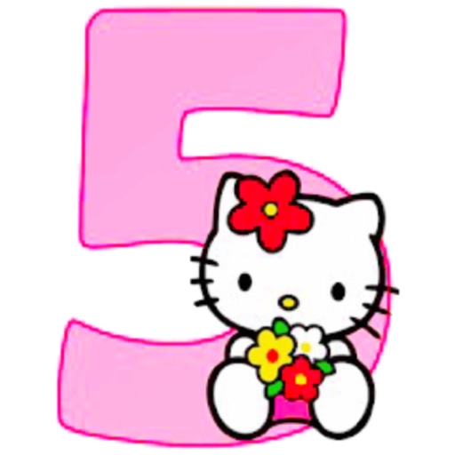 HELLO KITTY NUMEROS 8
