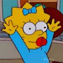 Maggie Simpson reacciones 🍼💛 23