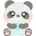 Lovely panda emojis 🖤🐼🤍 25