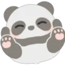Lovely panda emojis 🖤🐼🤍 1