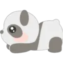 Lovely panda emojis 🖤🐼🤍 18