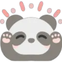 Lovely panda emojis 🖤🐼🤍 10
