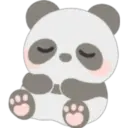 Lovely panda emojis 🖤🐼🤍 16