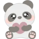 Lovely panda emojis 🖤🐼🤍 15
