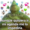 Sticker.ly Aunque quisiera ir, mi agenda me lo impediría