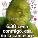 Sticker.ly 6:30 cena conmigo, esa no la cancelaré